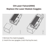 Lunettes de rechange pour module laser CR-Laser Falcon 10W ou 5W